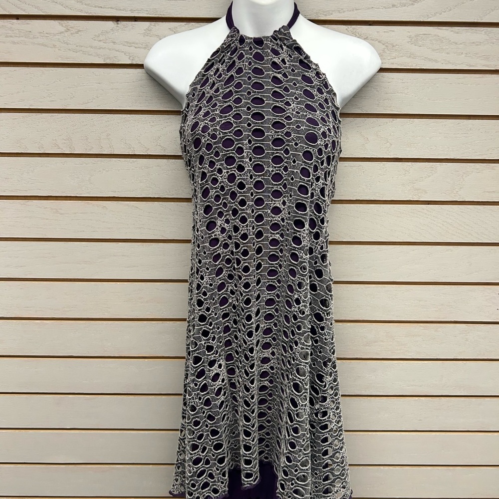 Chic Backless Dress in Purple
